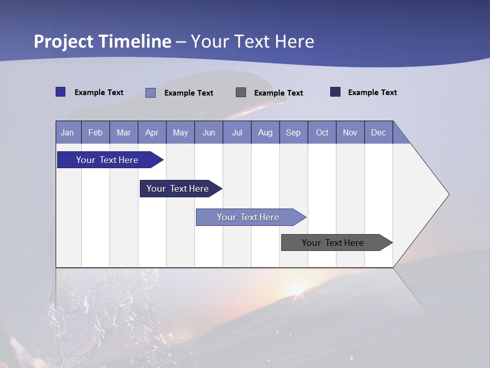 Boat Action Porpoise PowerPoint Template
