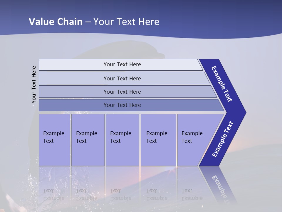 Boat Action Porpoise PowerPoint Template