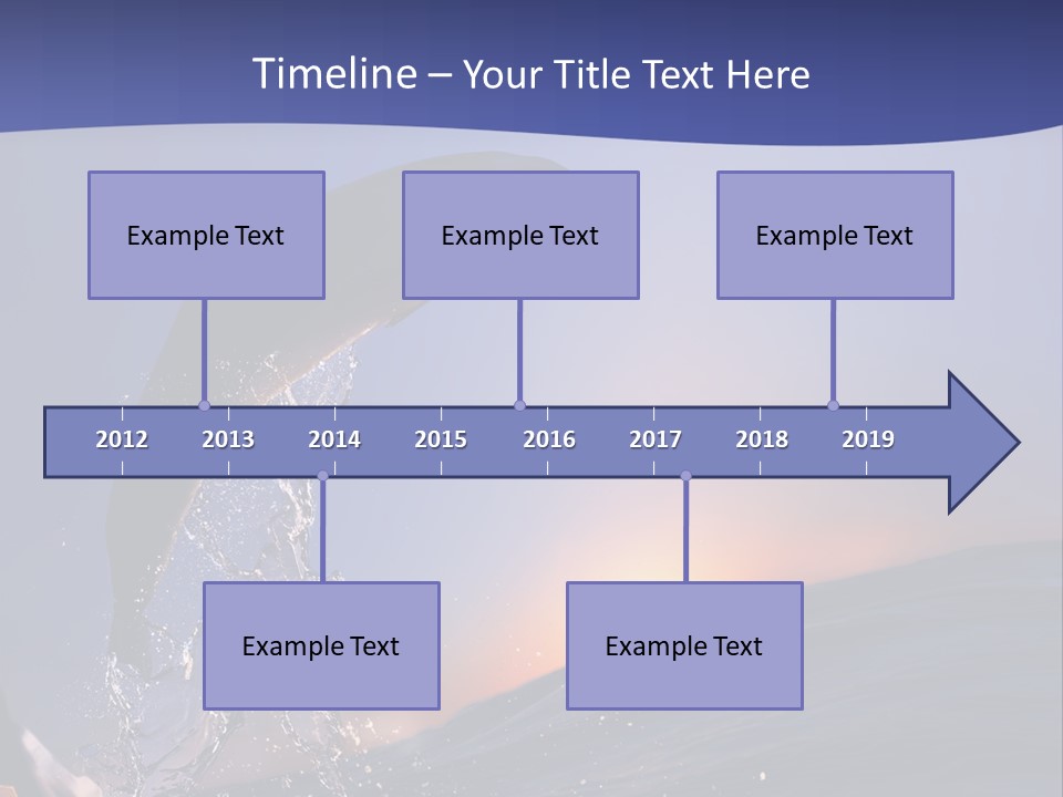 Boat Action Porpoise PowerPoint Template