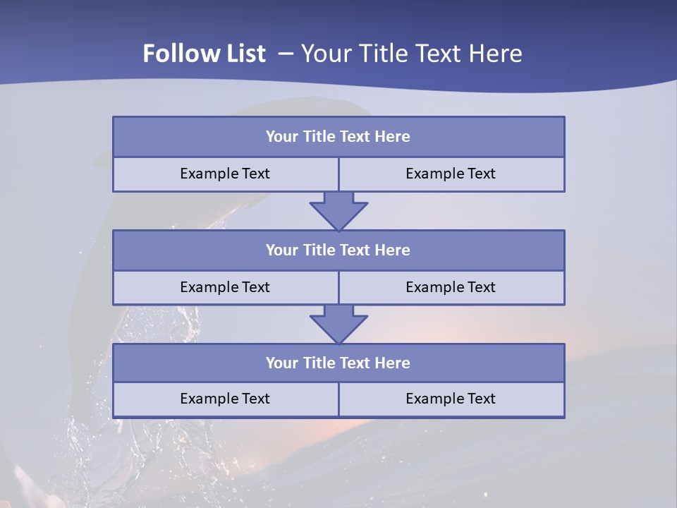 Boat Action Porpoise PowerPoint Template
