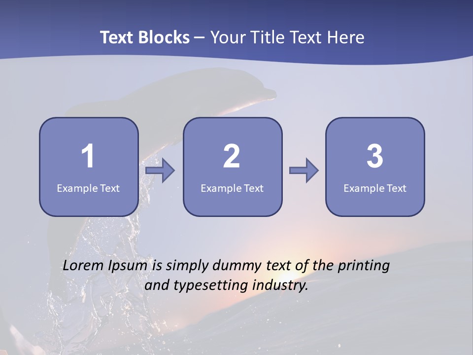 Boat Action Porpoise PowerPoint Template
