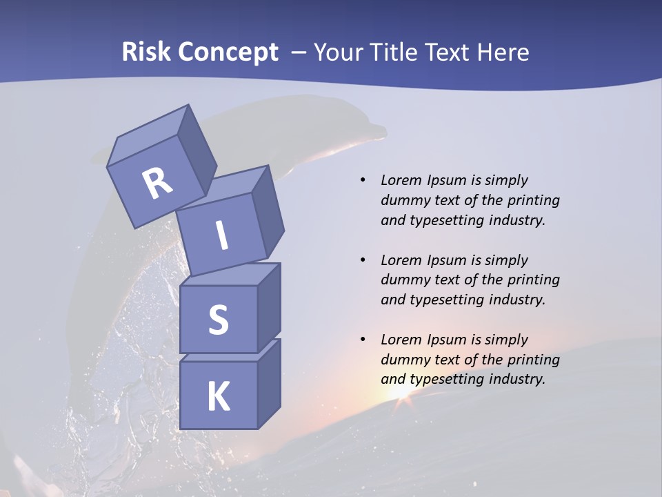 Boat Action Porpoise PowerPoint Template