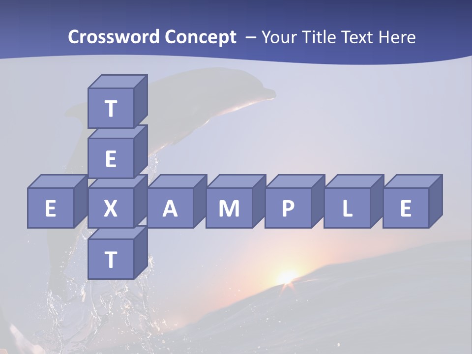 Boat Action Porpoise PowerPoint Template