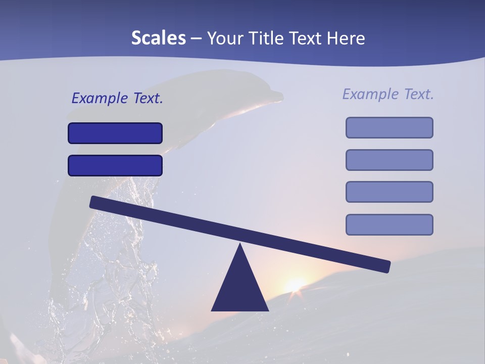 Boat Action Porpoise PowerPoint Template