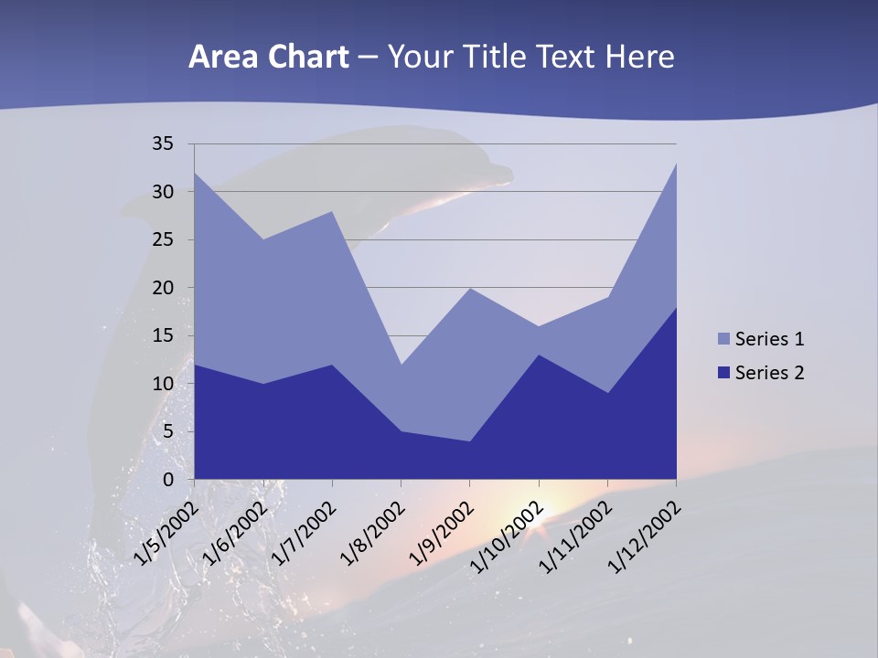 Boat Action Porpoise PowerPoint Template