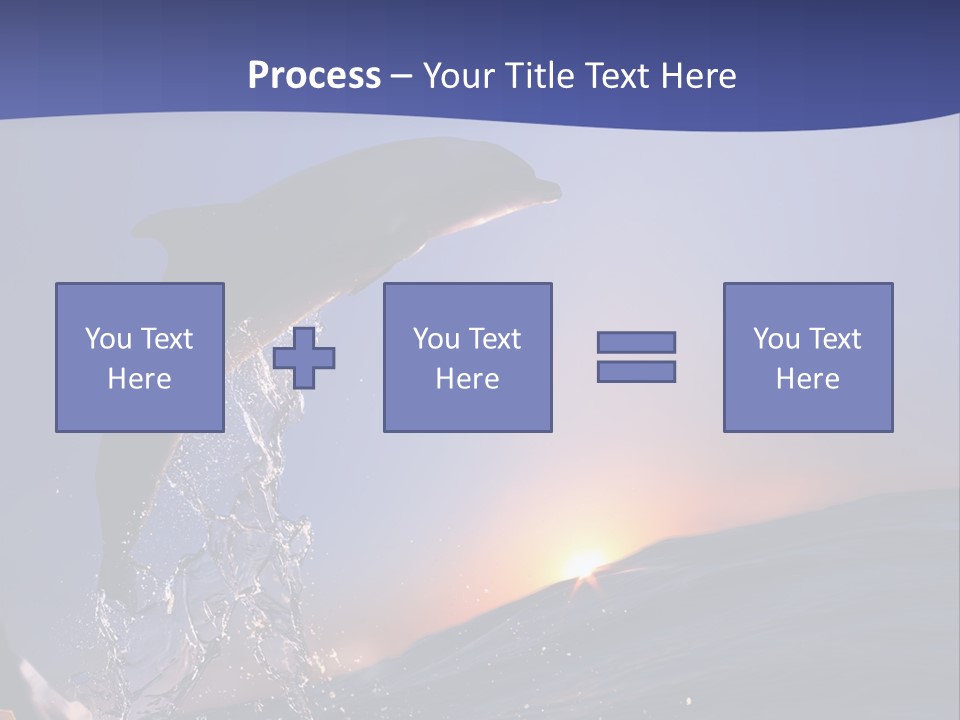 Boat Action Porpoise PowerPoint Template