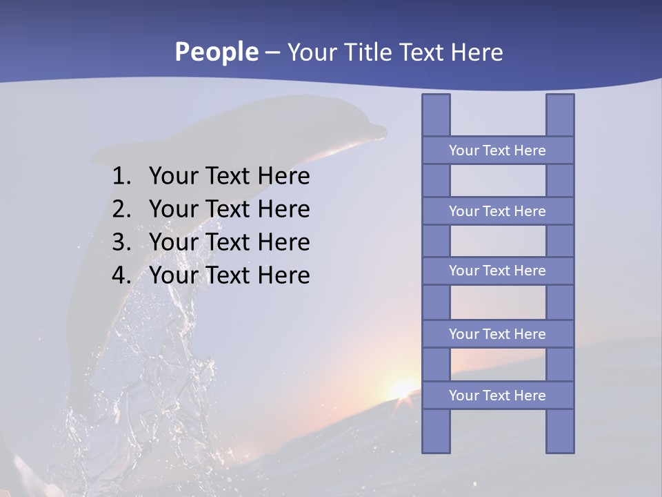 Boat Action Porpoise PowerPoint Template