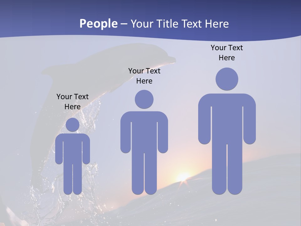 Boat Action Porpoise PowerPoint Template