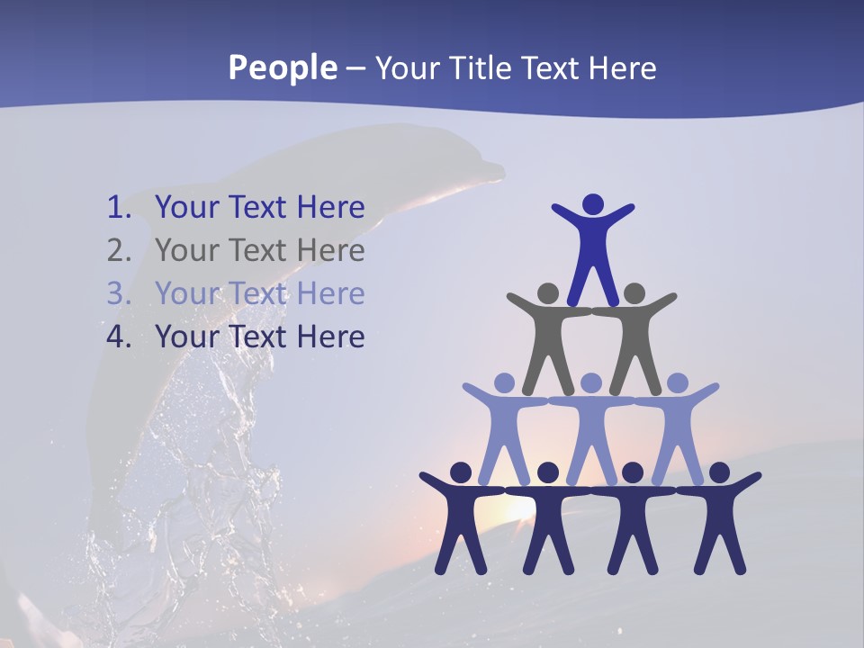 Boat Action Porpoise PowerPoint Template