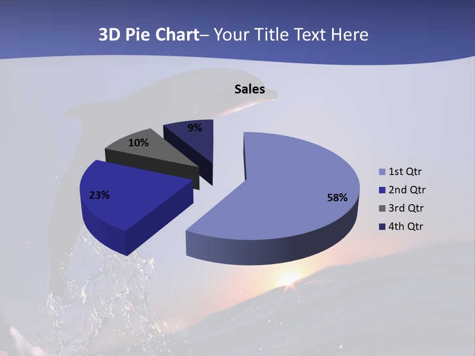 Boat Action Porpoise PowerPoint Template