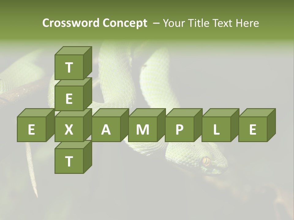 Garden Wild Snake PowerPoint Template