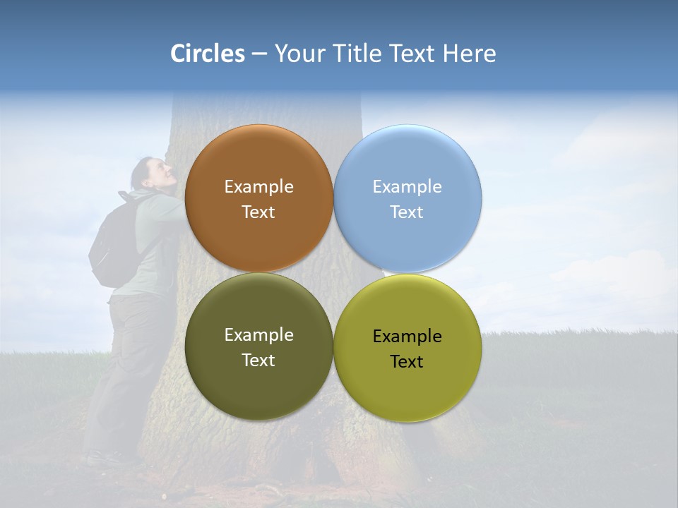 Lifestyle Sustainable Grass PowerPoint Template
