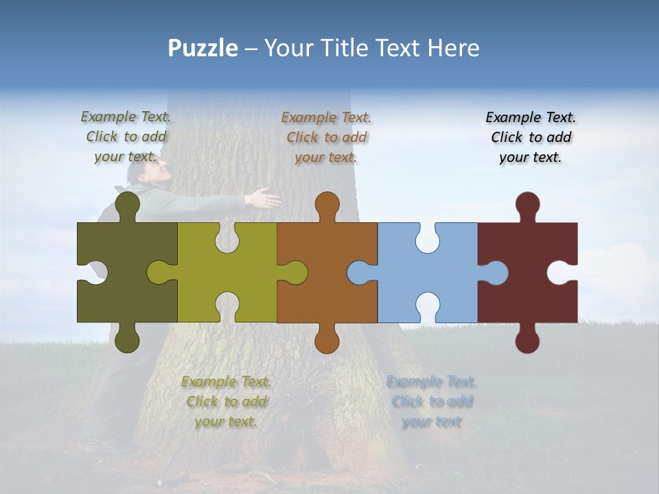 Lifestyle Sustainable Grass PowerPoint Template