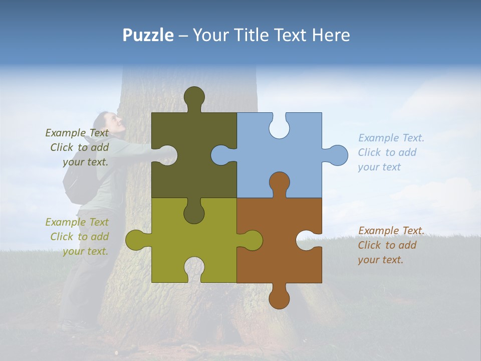 Lifestyle Sustainable Grass PowerPoint Template