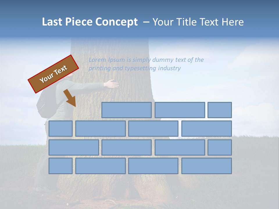 Lifestyle Sustainable Grass PowerPoint Template