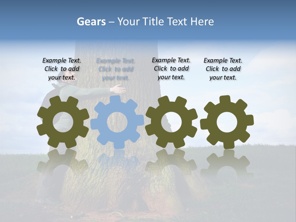 Lifestyle Sustainable Grass PowerPoint Template