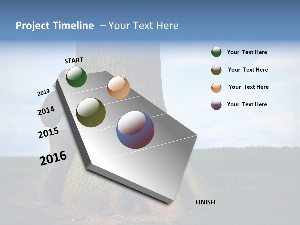 Lifestyle Sustainable Grass PowerPoint Template