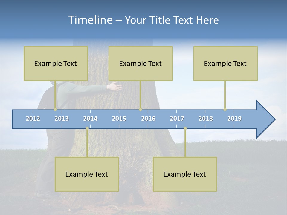 Lifestyle Sustainable Grass PowerPoint Template