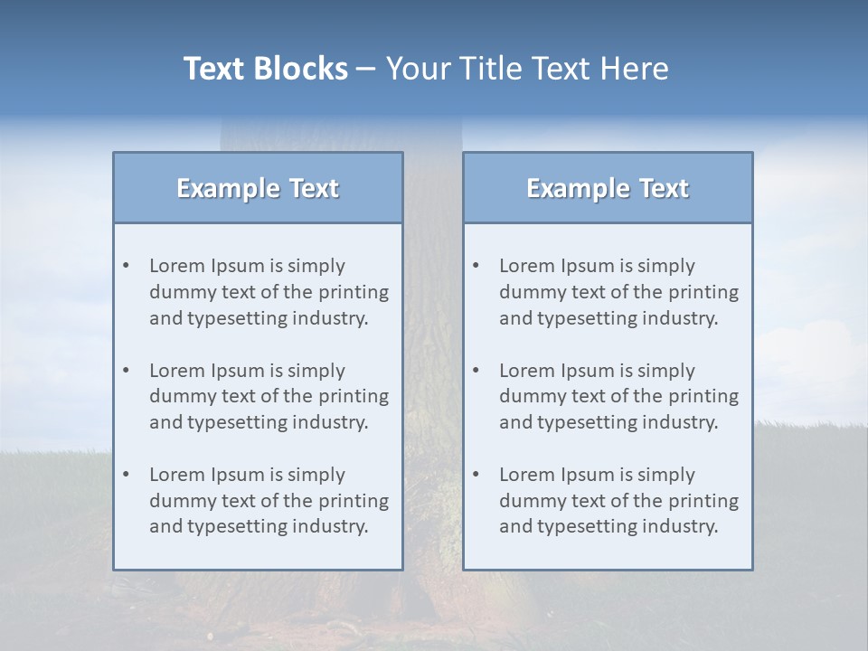 Lifestyle Sustainable Grass PowerPoint Template