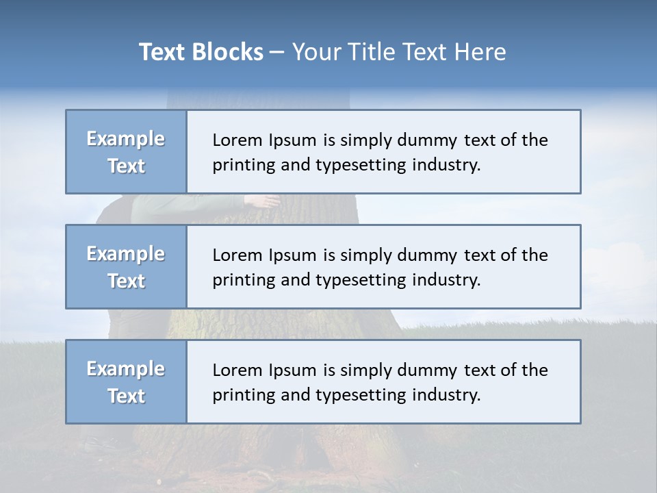 Lifestyle Sustainable Grass PowerPoint Template