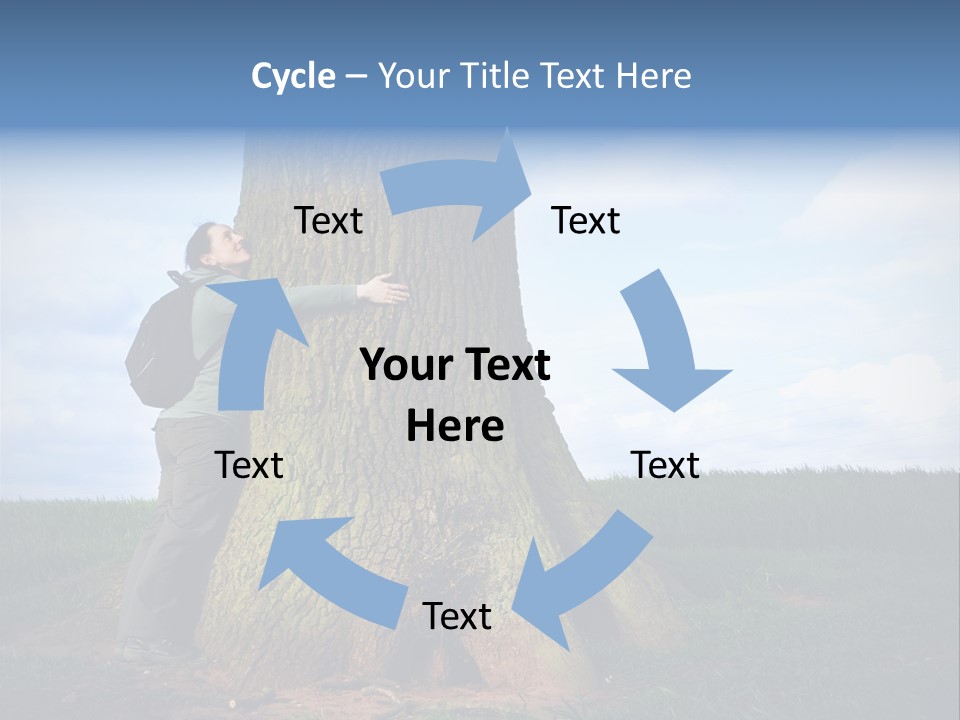 Lifestyle Sustainable Grass PowerPoint Template