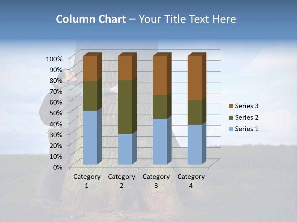Lifestyle Sustainable Grass PowerPoint Template