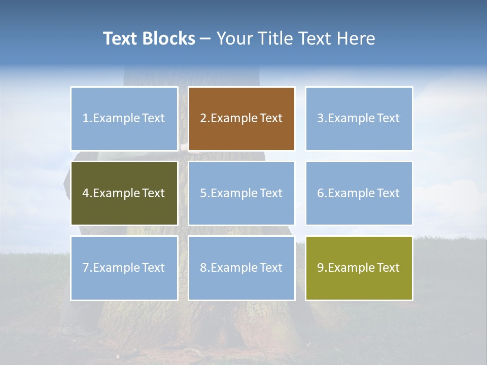 Lifestyle Sustainable Grass PowerPoint Template