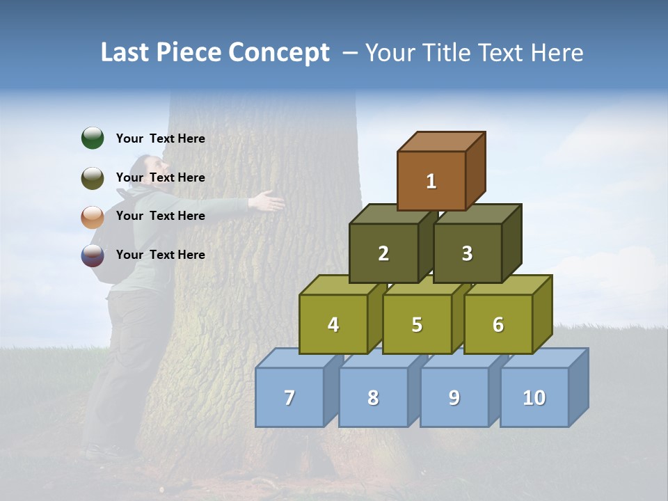 Lifestyle Sustainable Grass PowerPoint Template