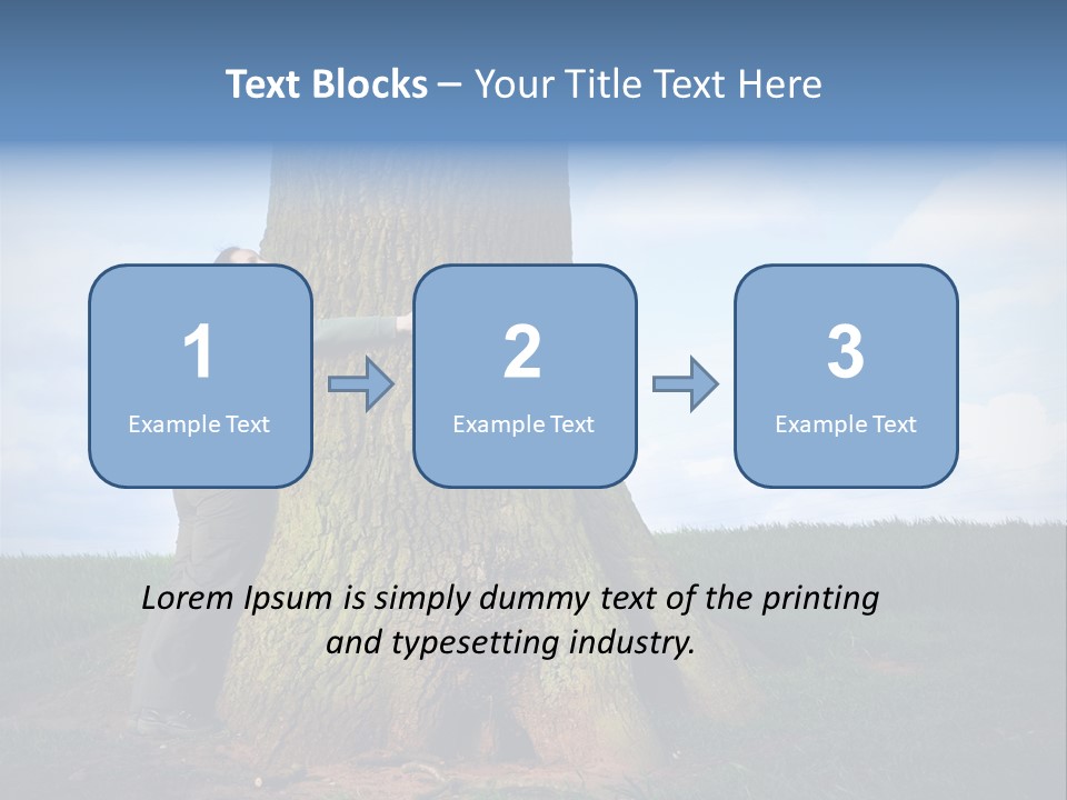 Lifestyle Sustainable Grass PowerPoint Template