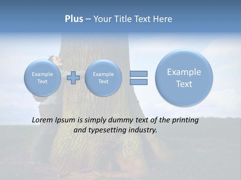 Lifestyle Sustainable Grass PowerPoint Template