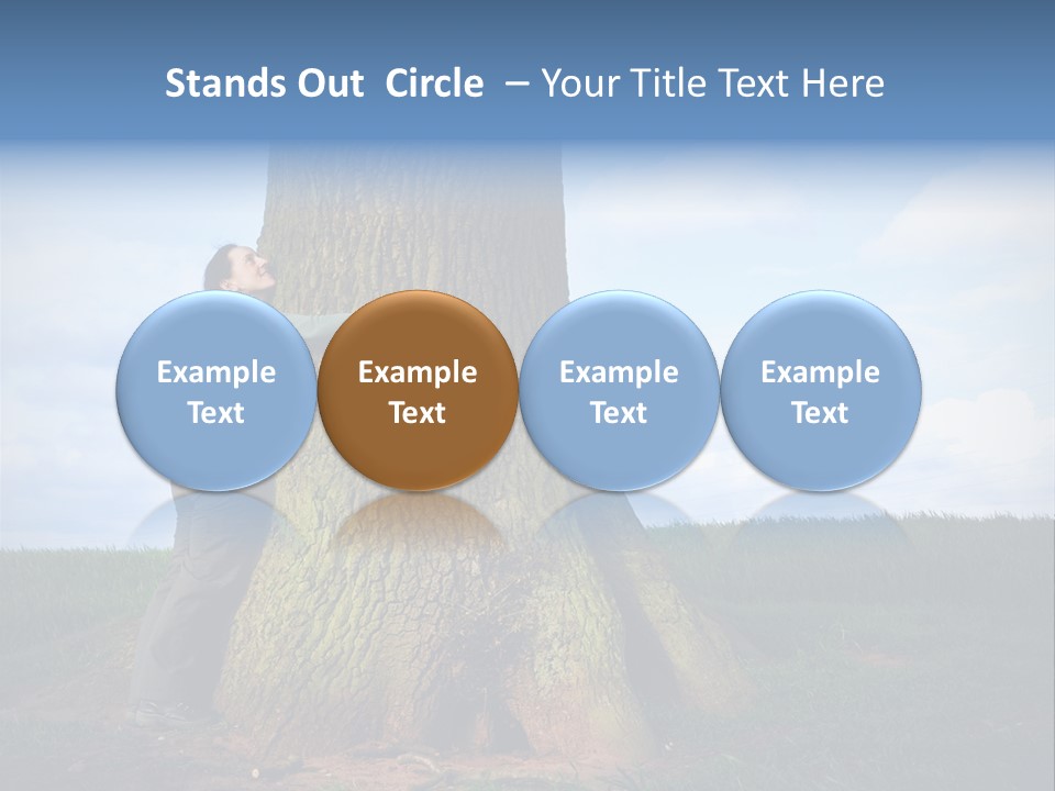 Lifestyle Sustainable Grass PowerPoint Template