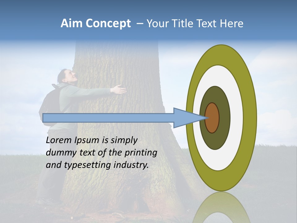 Lifestyle Sustainable Grass PowerPoint Template