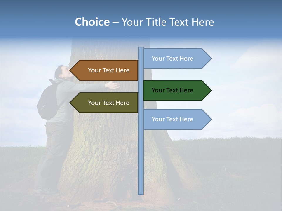 Lifestyle Sustainable Grass PowerPoint Template