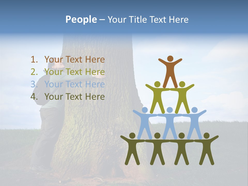 Lifestyle Sustainable Grass PowerPoint Template