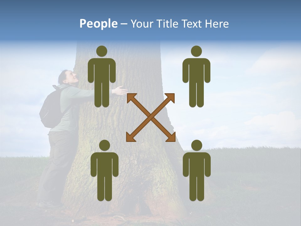 Lifestyle Sustainable Grass PowerPoint Template