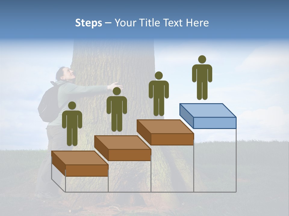 Lifestyle Sustainable Grass PowerPoint Template