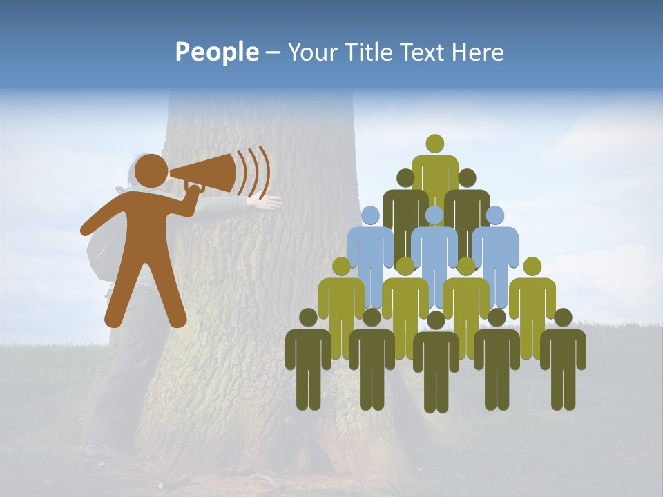 Lifestyle Sustainable Grass PowerPoint Template