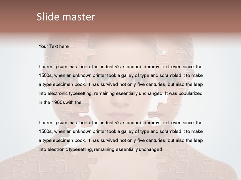 Female Effect Girl PowerPoint Template