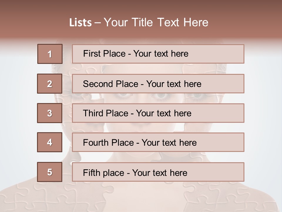 Female Effect Girl PowerPoint Template