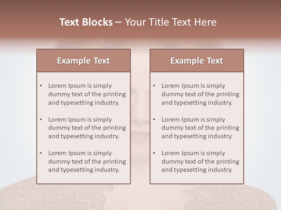Female Effect Girl PowerPoint Template