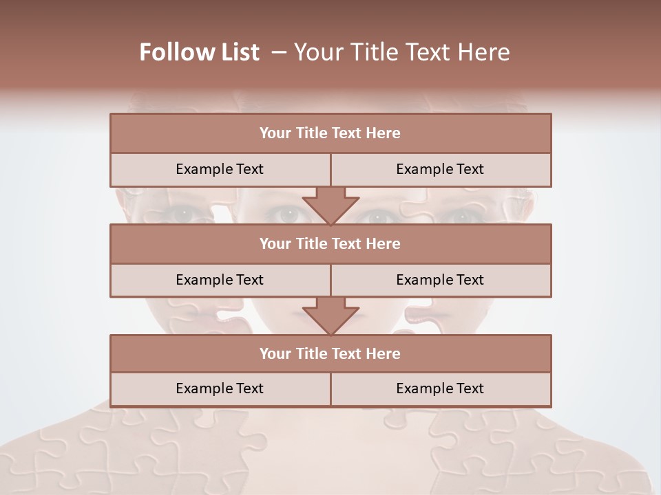 Female Effect Girl PowerPoint Template