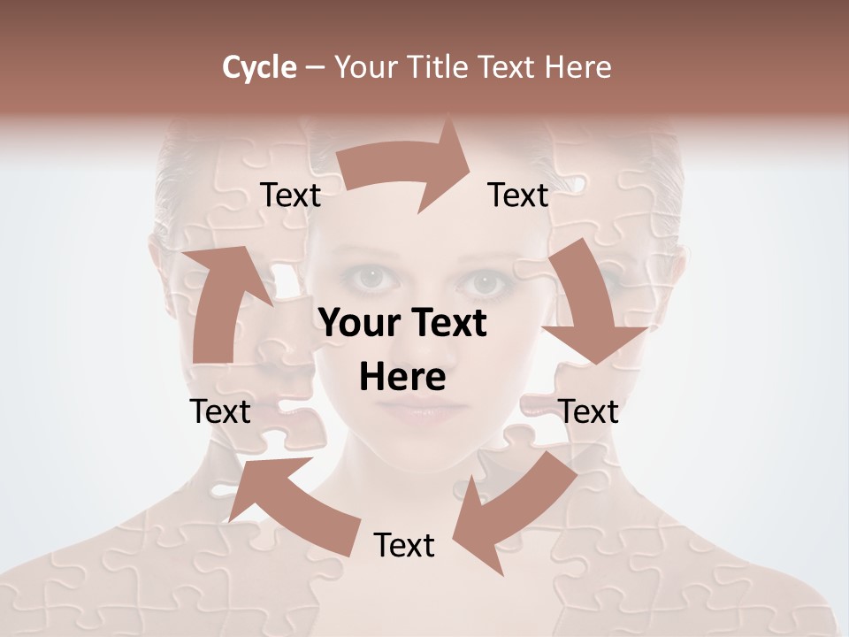 Female Effect Girl PowerPoint Template