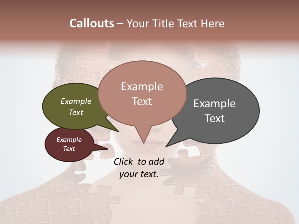 Female Effect Girl PowerPoint Template