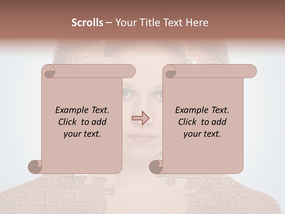 Female Effect Girl PowerPoint Template