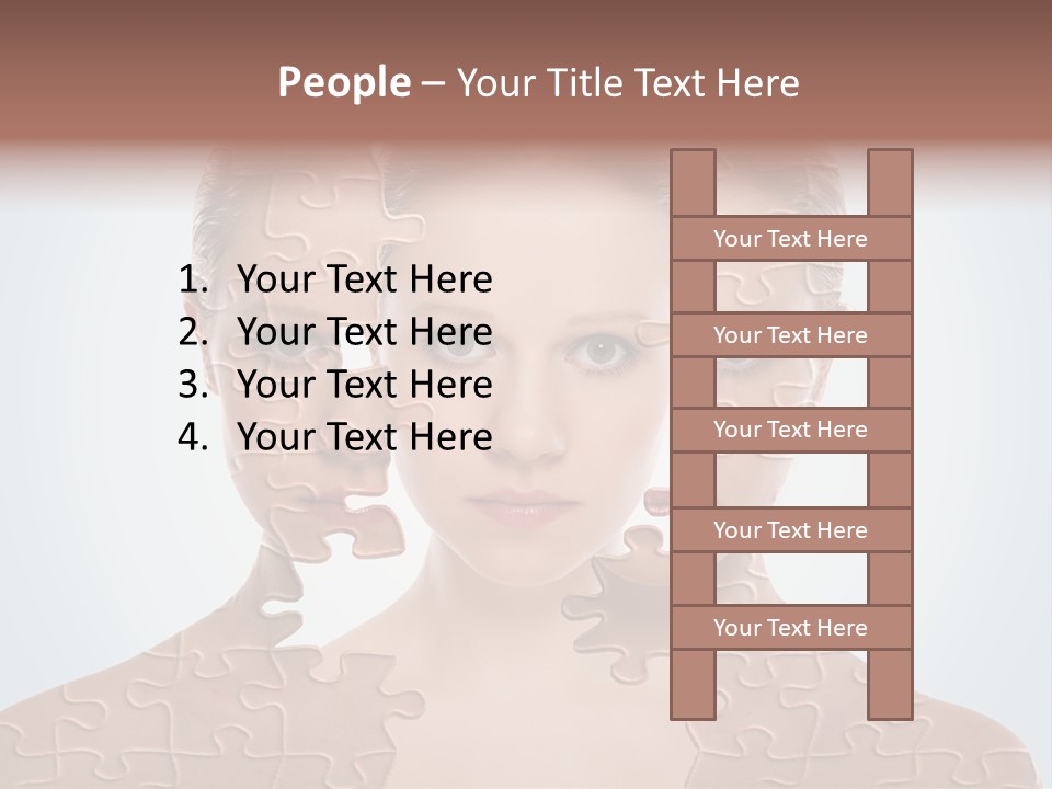 Female Effect Girl PowerPoint Template