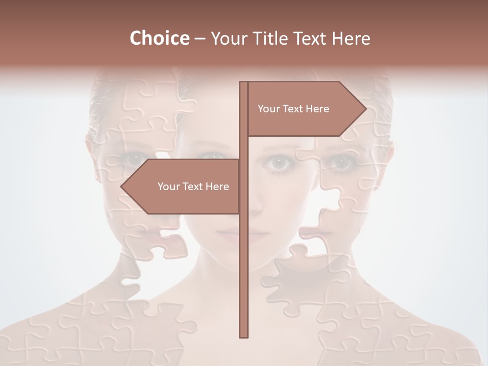 Female Effect Girl PowerPoint Template