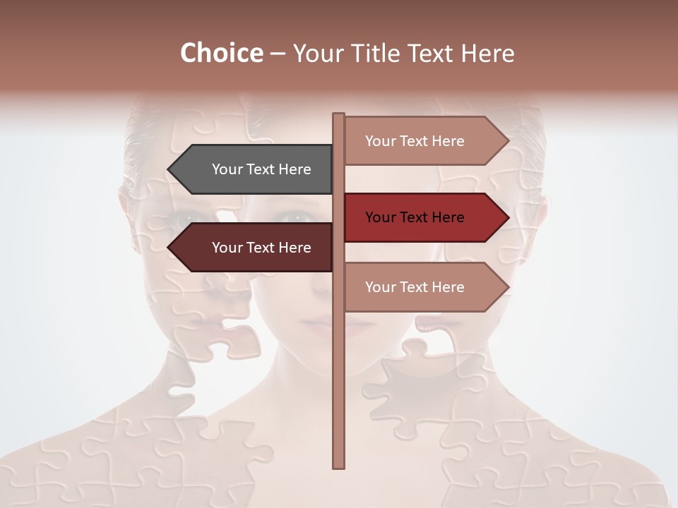 Female Effect Girl PowerPoint Template