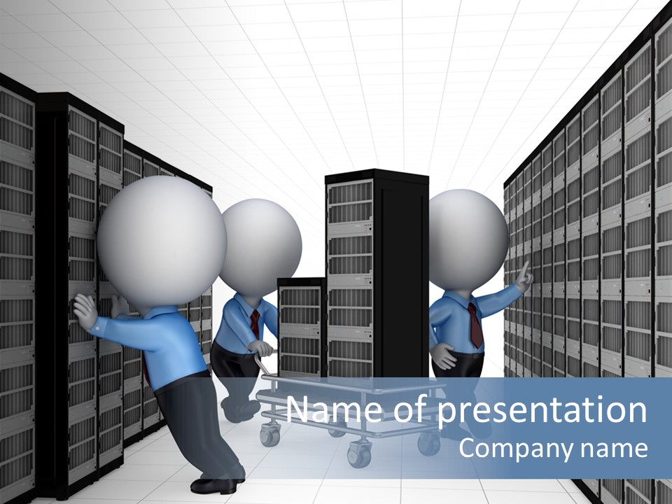 Discount Database Storage PowerPoint Template