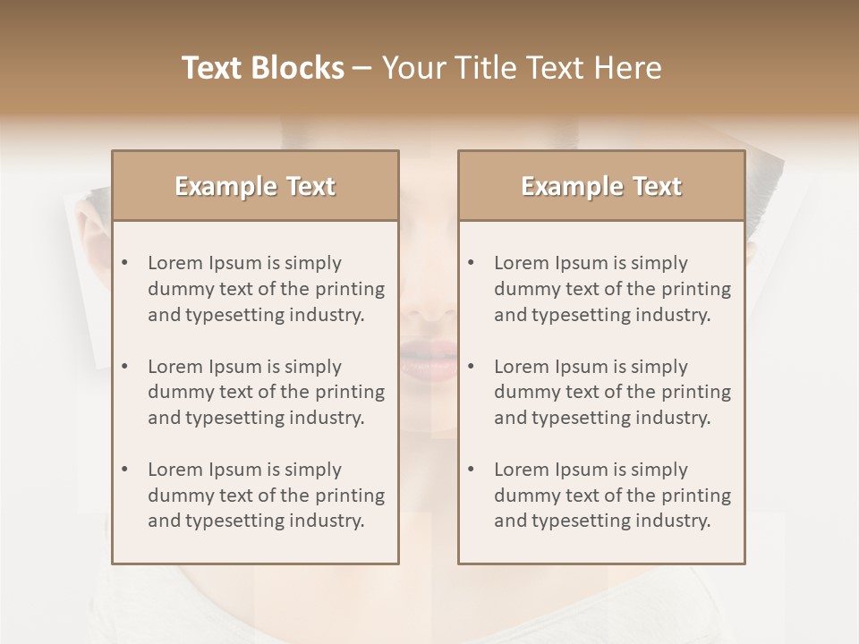 Care Carefree Purity PowerPoint Template