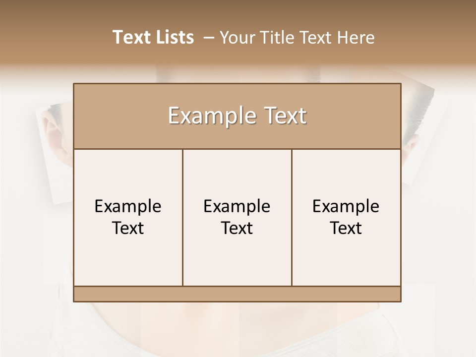 Care Carefree Purity PowerPoint Template